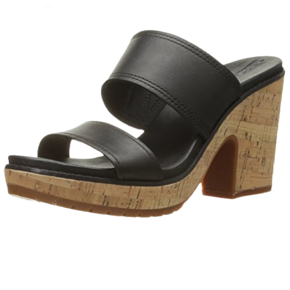 Timberland Roslyn Slide Platform Sandals Women’s Sz 9 Black Anti-Fatigue